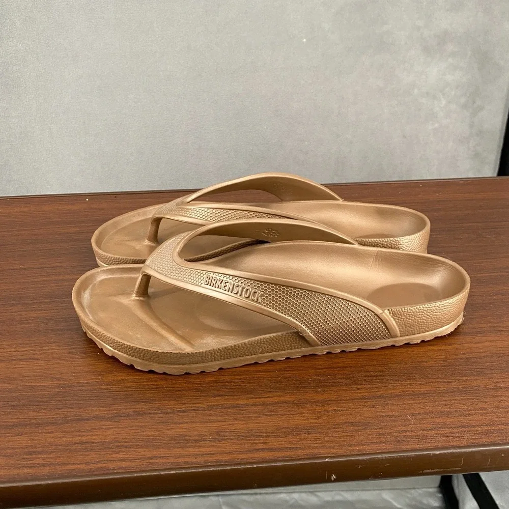 Birkenstock Honolulu EVA Mens US 13 Sandals Brown Waterproof Flip Flop Thong